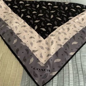 Coach silk scarf